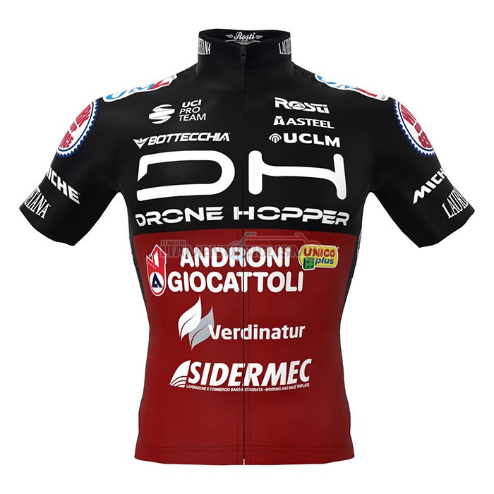 Abbigliamento Ciclismo Androni Giocattoli Manica Corta 2022 Nero Rosso